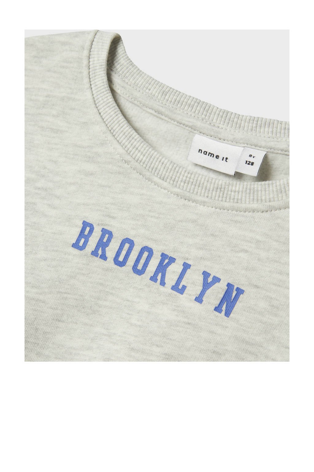 NAME IT KIDS sweater grijs melange