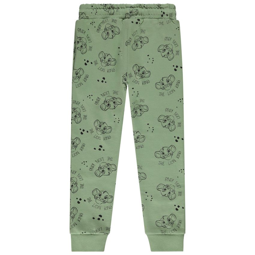 Jogging molleton imprimé Le Roi Lion Disney pour garçon - Vert