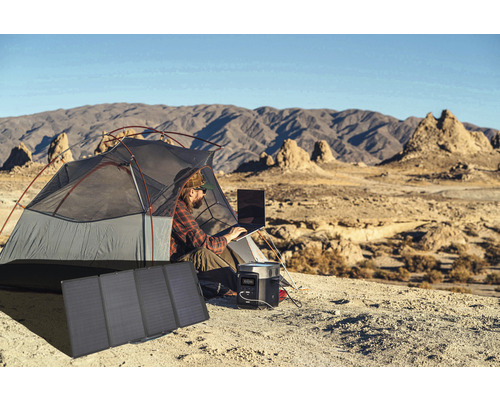 Ecoflow 160 opvouwbaar zonnepaneel, 160 watt, open, 68x157x2,4 cm, voor River en Delta serie