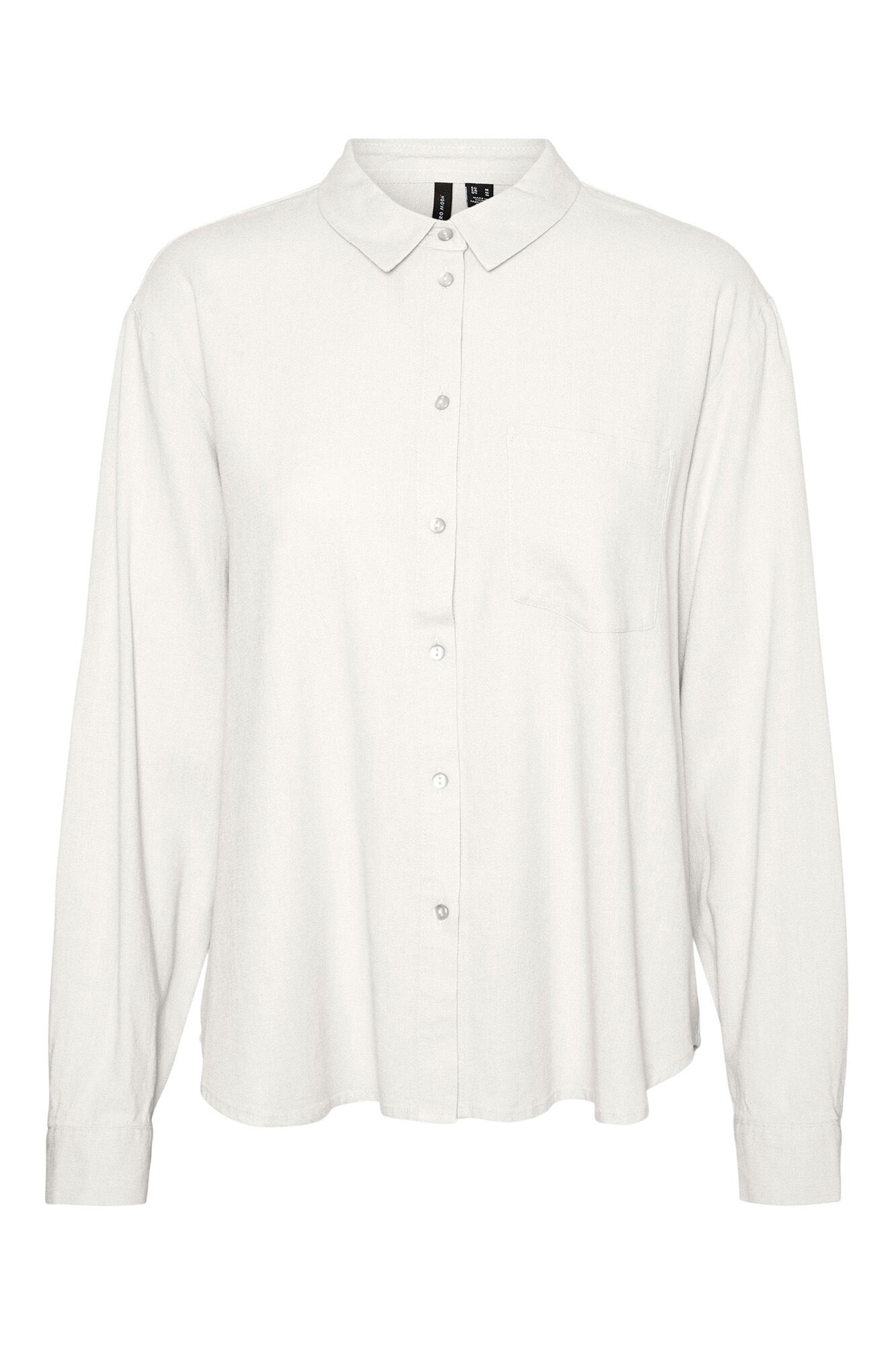 Camisa de linho larga estilo mangá - Blanco