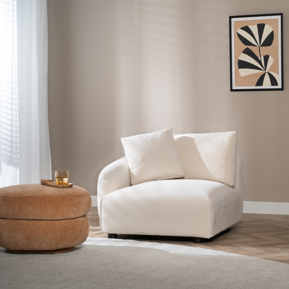 Bronx71 3-zitsbank Isa chenille off white
