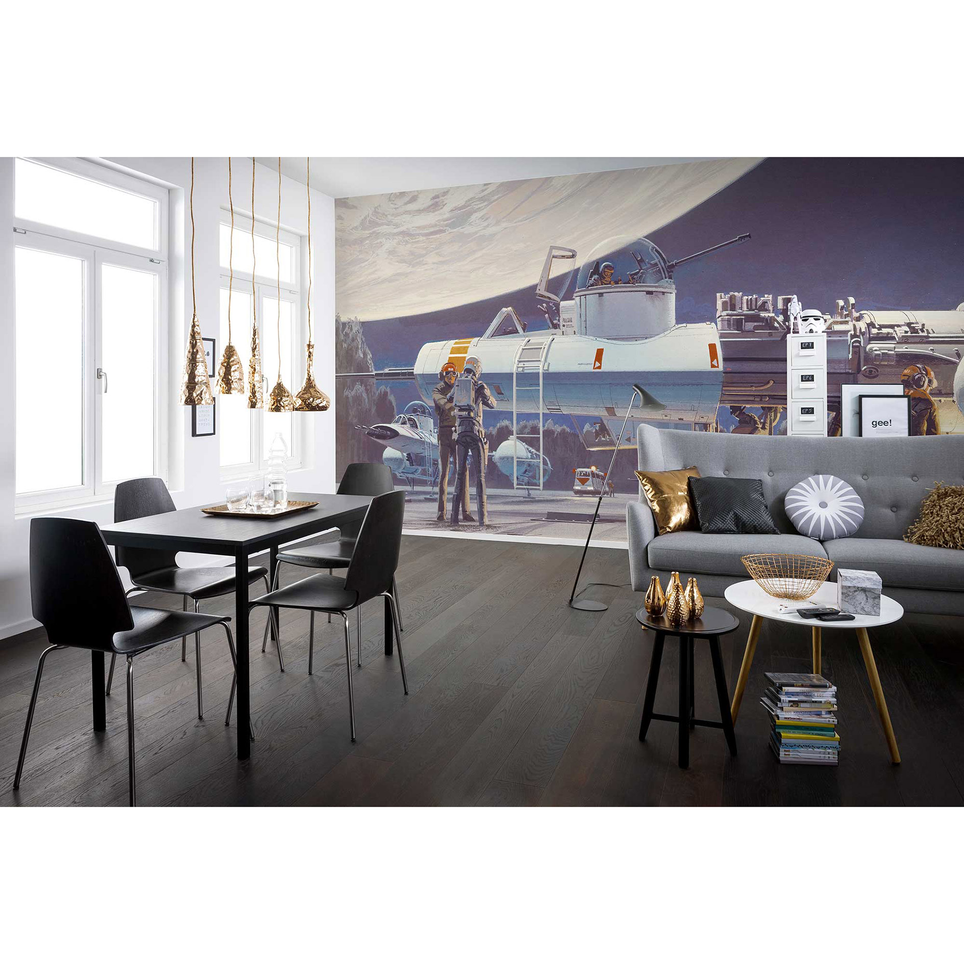 Vlies-Fototapete STAR WARS CLASSIC YAVIN Y-WING - 500x250 cm