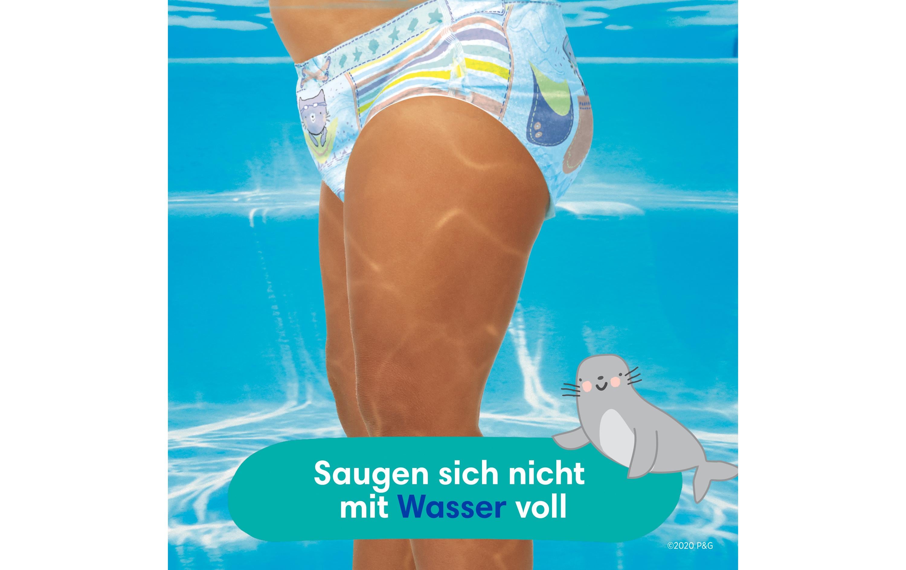 Windeln Splashers Tragepack Grösse 3-4, 12 StückBequeme Badewindeln für Kinder von 6 - 11 kg, 12 Stück