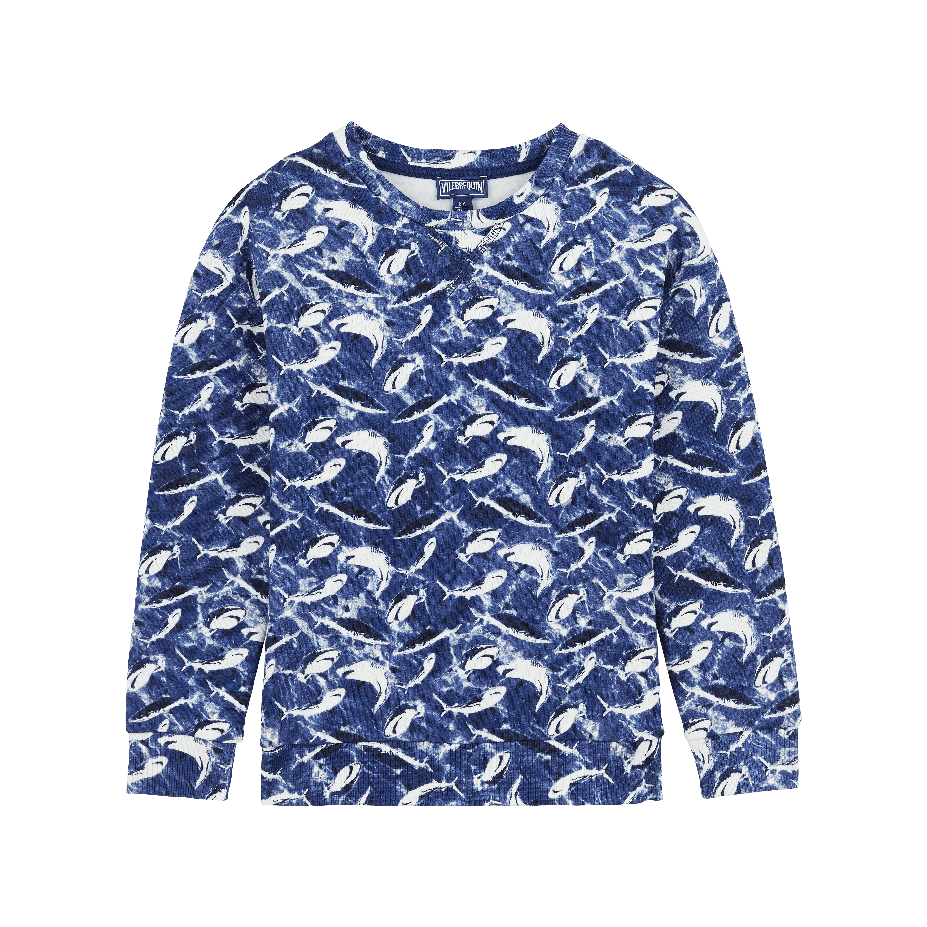 Sweat Ras du Cou Garçon Imprimé Requins All Over