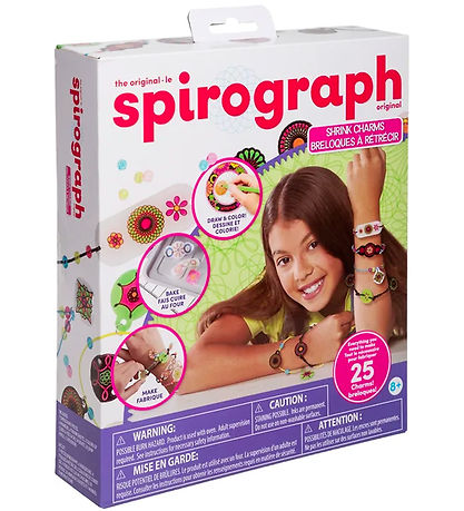 Spirograph Kreas?t - 25 dele - Shrink Charms