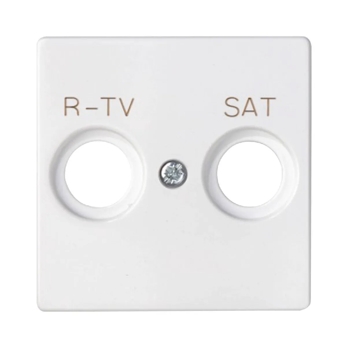 Ledkia Plaque TV + SAT SIMON 82 82097 - Blanc