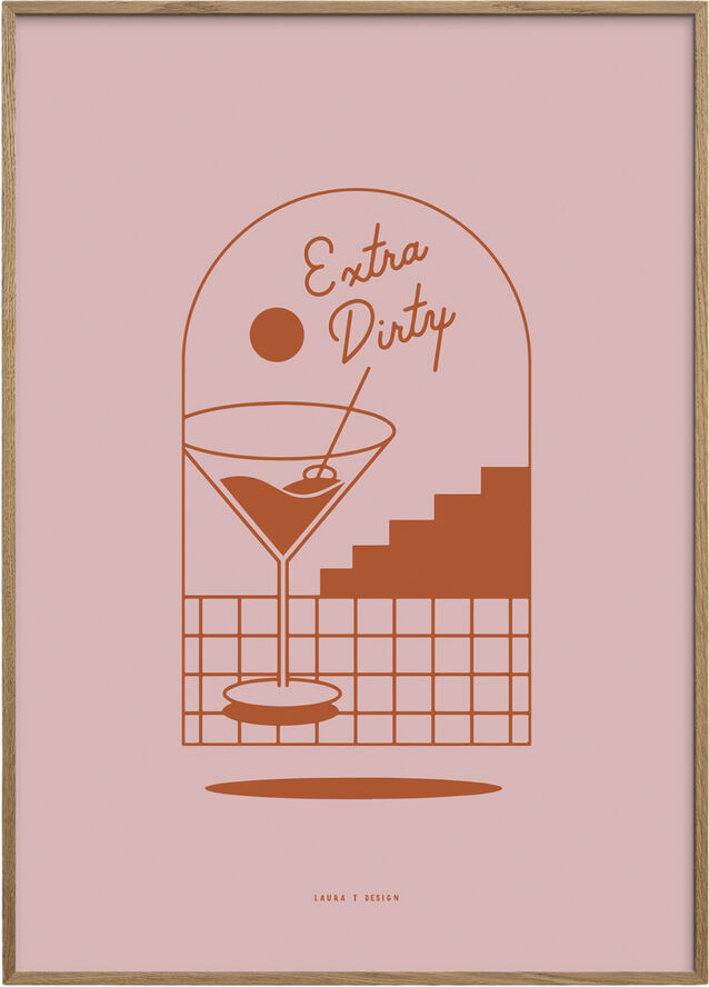 Poster & Frame Laura Thomsen - Martini Flerfarvet