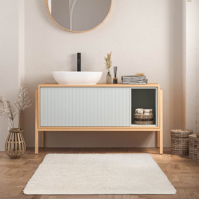 Sky Soft Badmat - Rechthoekig - Antislip achterkant - Crème / 70 x 120 cm