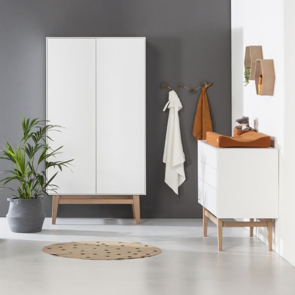 Kidsmill Noud Kledingkast 2-Deurs Wit