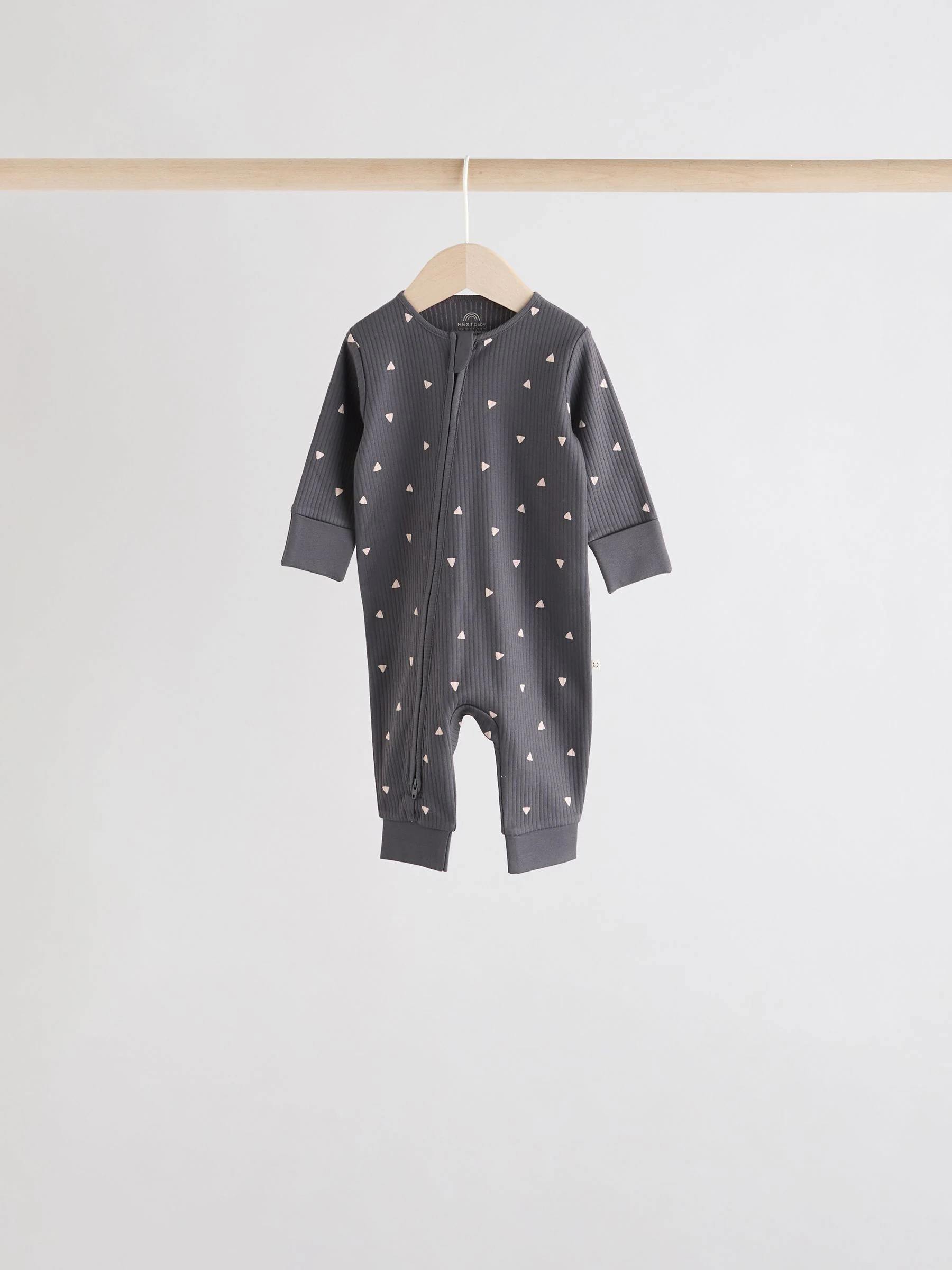 Bruin - Verpakking van 5 babypyjama's zonder voetjes met tweewegrits (0mnd -3jr)