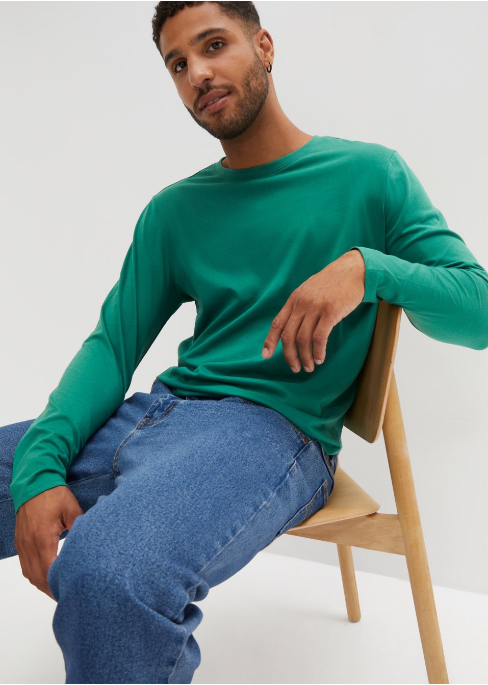 Longsleeve van biologisch katoen (set van 2)