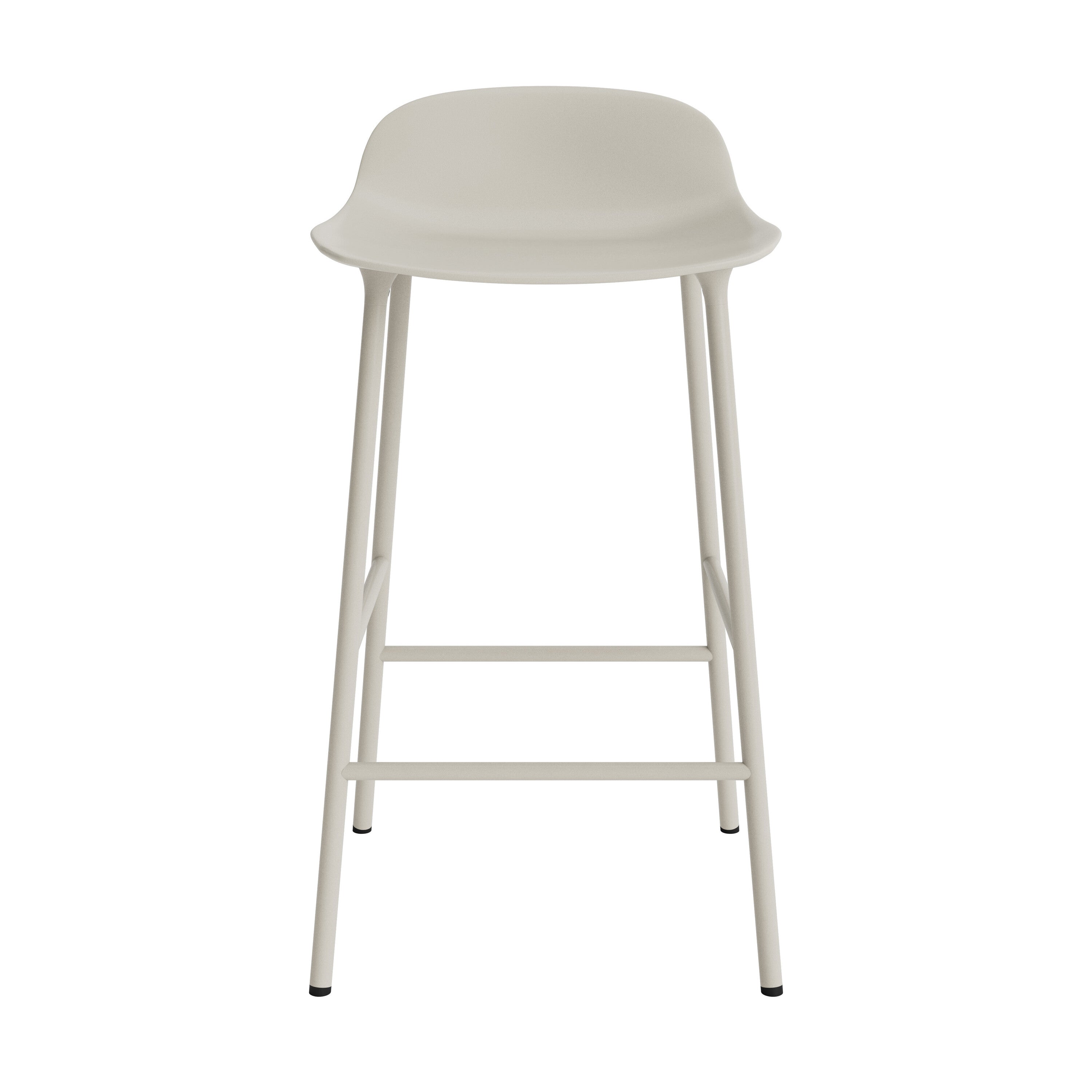 Normann Copenhagen Form Barkruk Low 65 cm - Staal - Lichtgrijs