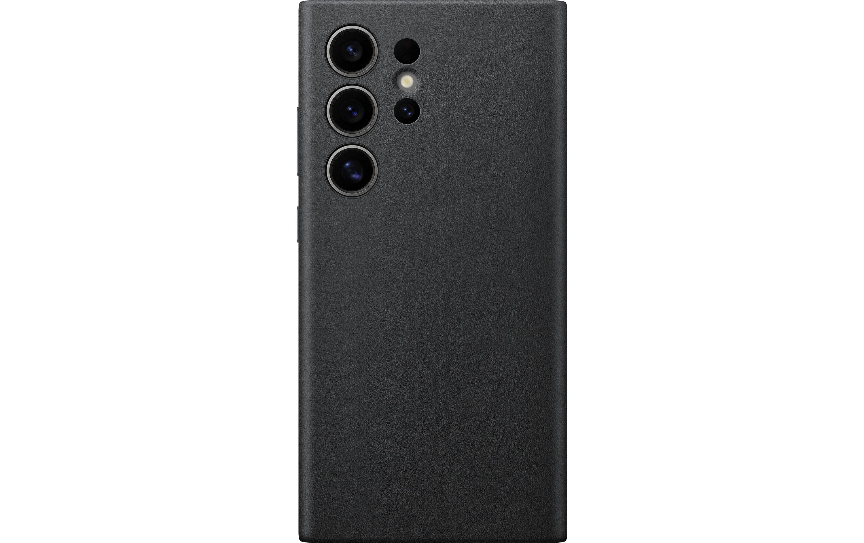 Back Cover Vegan Leather Galaxy S24 Ultra SchwarzSchutzhülle aus veganem Leder für das Samsung Galaxy S24 Ultra