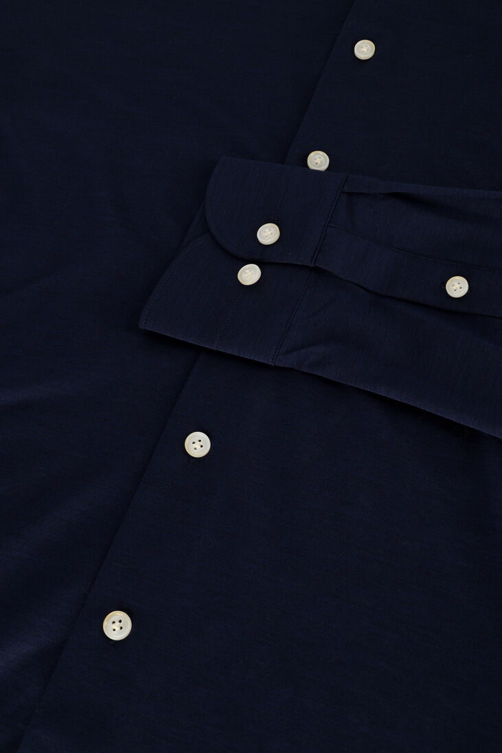 PROFUOMO blauwe profuomo casual overhemd shirt x-cutaway sc sf