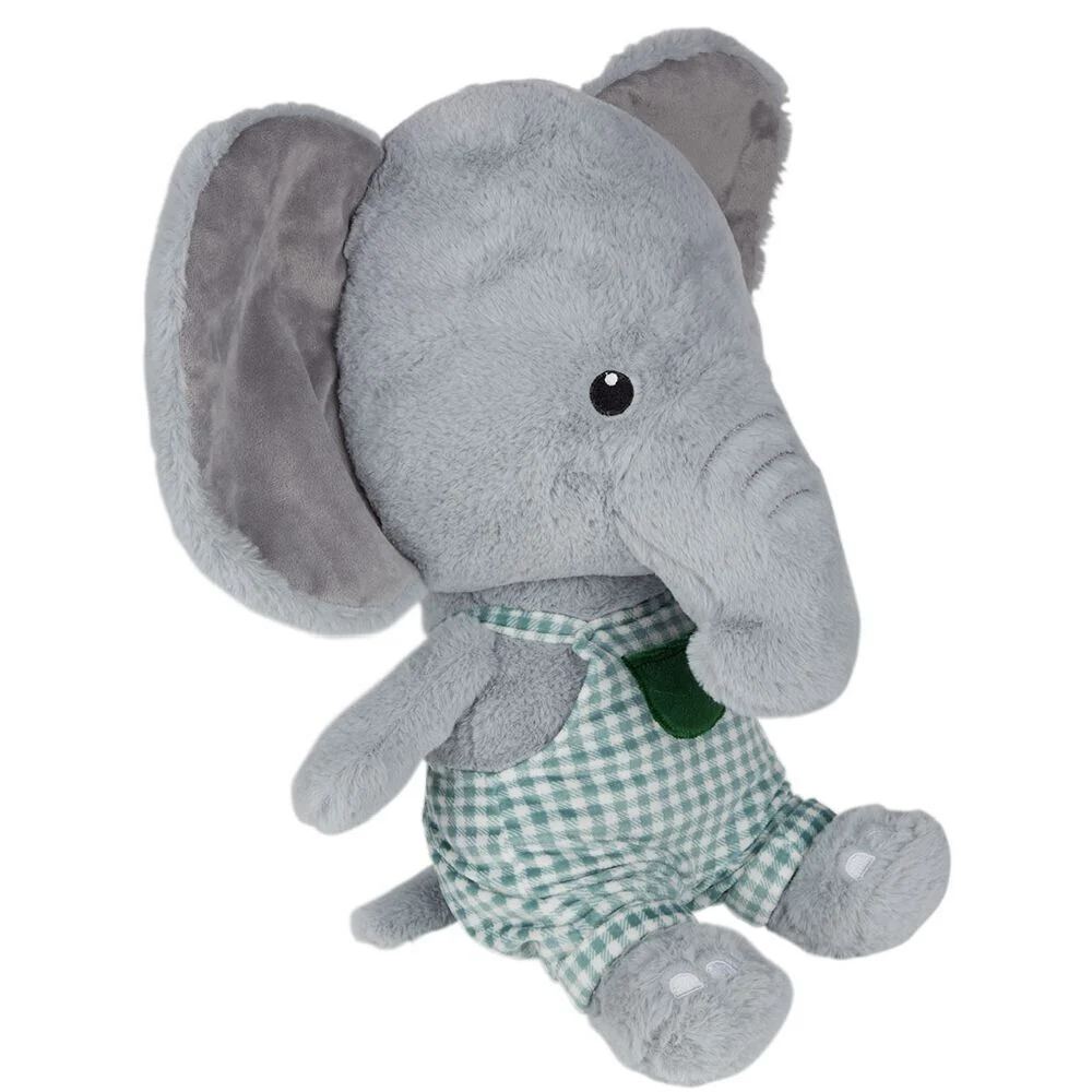 Peluche éléphant polyester 50x25x20cm gris