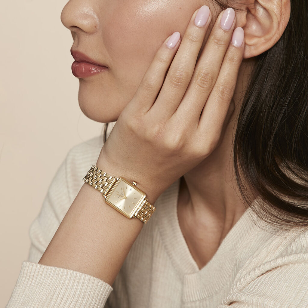 Montre Rosefield Boxy Xs Champagne