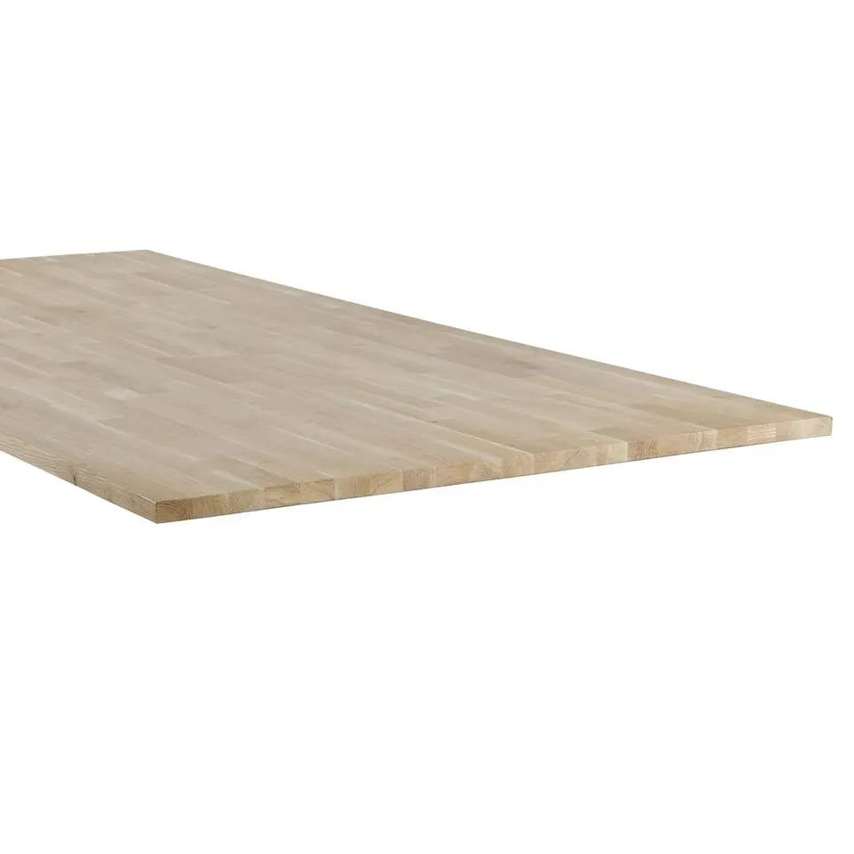 WOOOD Tablo Tafelblad Incl. A-Poot - Onbehandeld - Eiken - 74,4x200x90