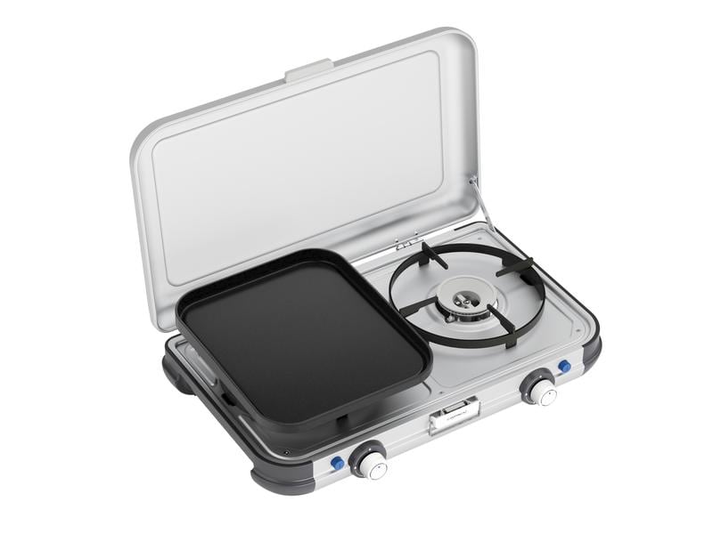 Campingaz Camping-Grill Kitchen 2 Grill & Go CV Campingkocher mit zwei Brennern