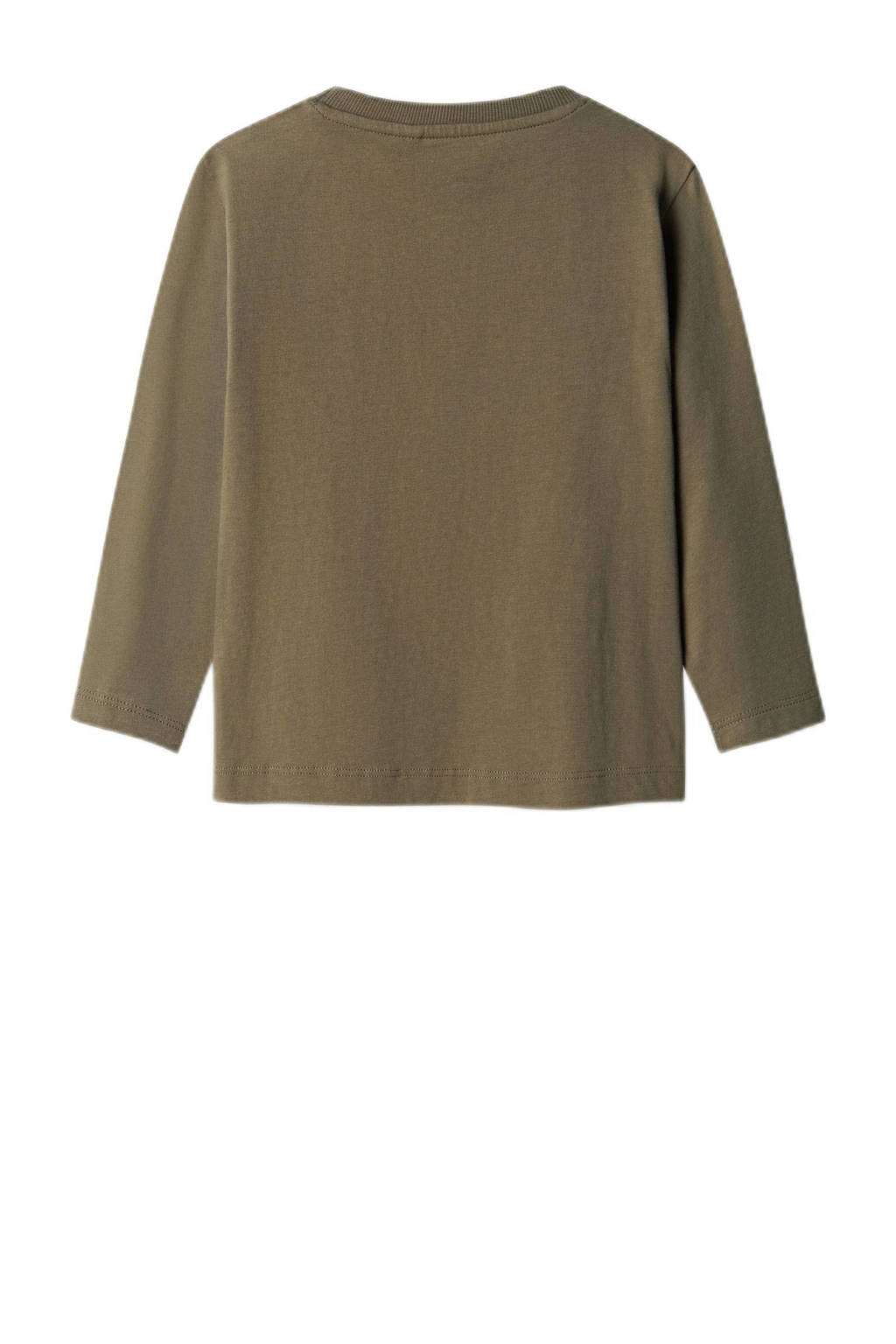 NAME IT longsleeve NMMVAGNO met printopdruk olijfgroen