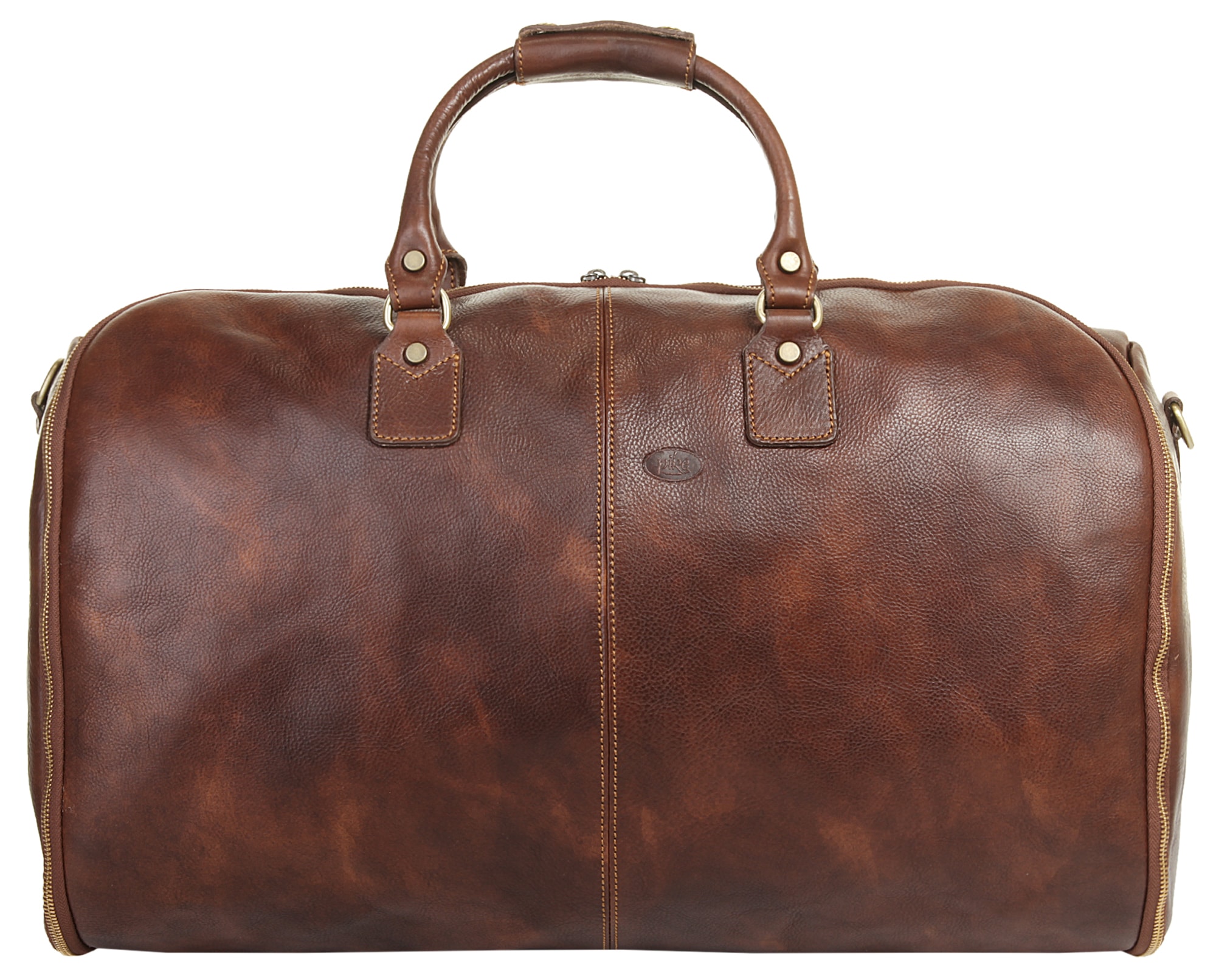 Piké Reisetasche echt Leder, Made in Italy