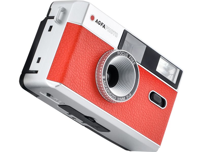 Agfa Analogkamera 35 mm - Rot Wiederverwendbare 35 mm Analogkamera