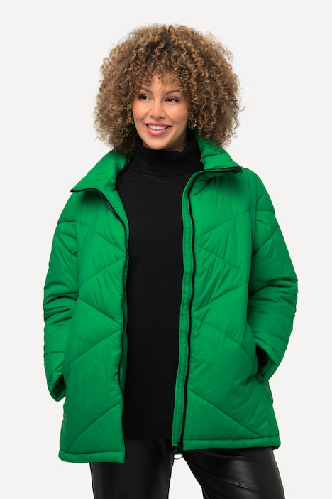 HYPRAR 2-in-1-Pufferjacke, Ärmel abnehmbar, Stehkragen