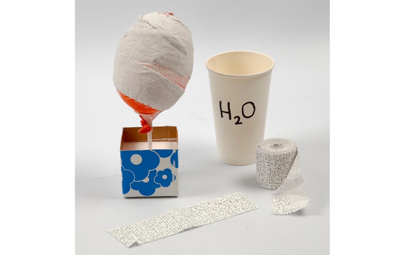 Gipsbinden Weiss, 4 RollenBandage aus mit Gips getränkter Gaze