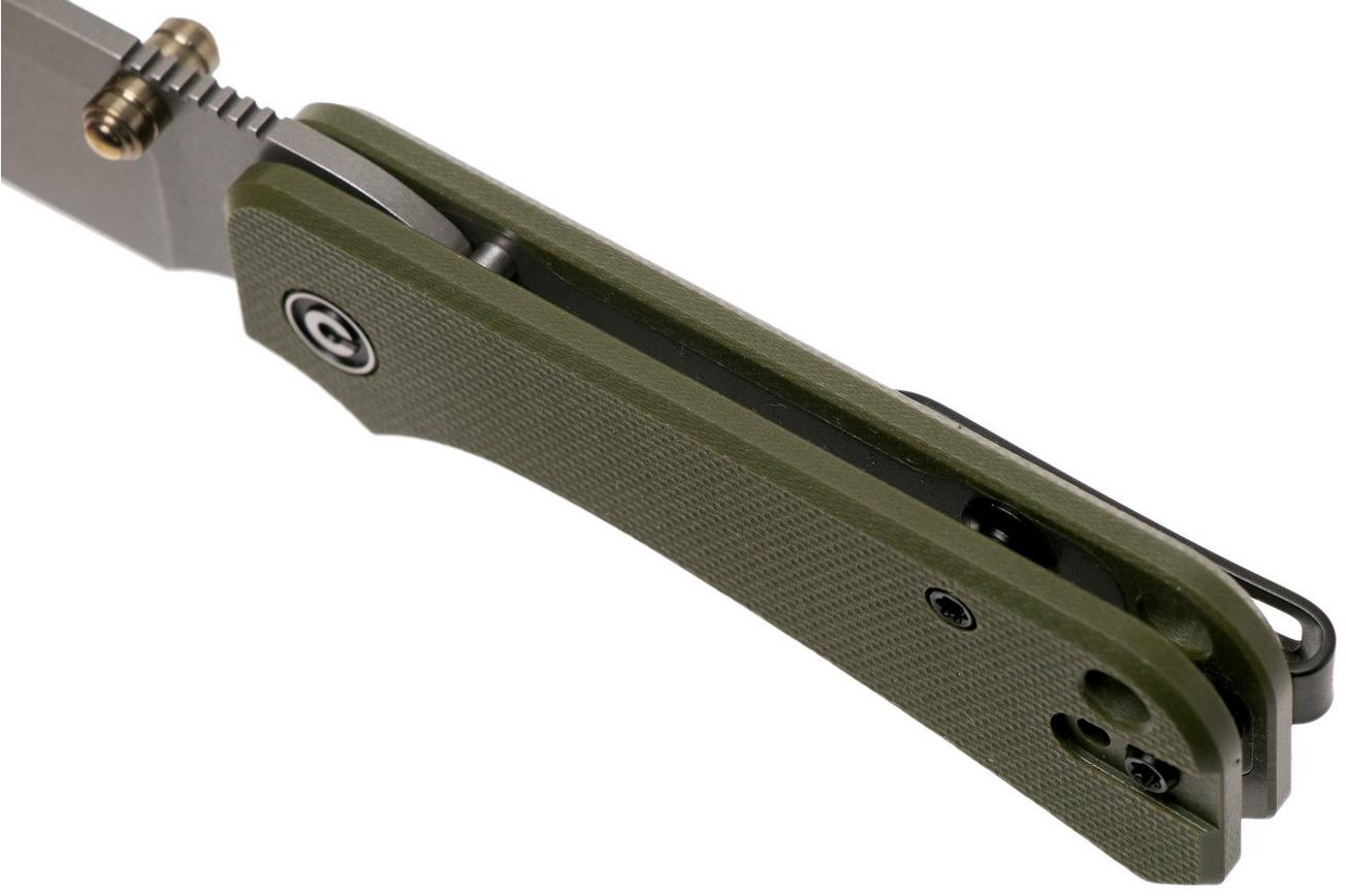 Civivi Baby Banter C19068S-5 Green G10, Stonewashed zakmes, Ben Petersen design