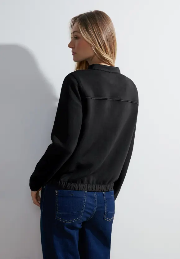Materialmix Jacke - Black