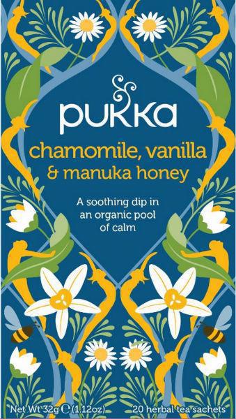 Pukka Thee Chamomile Vanille & Manuka Honing 20 zakjes