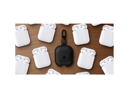 TWELVESOUTH - Etui support AirSnap leather protective case AirPods - Black