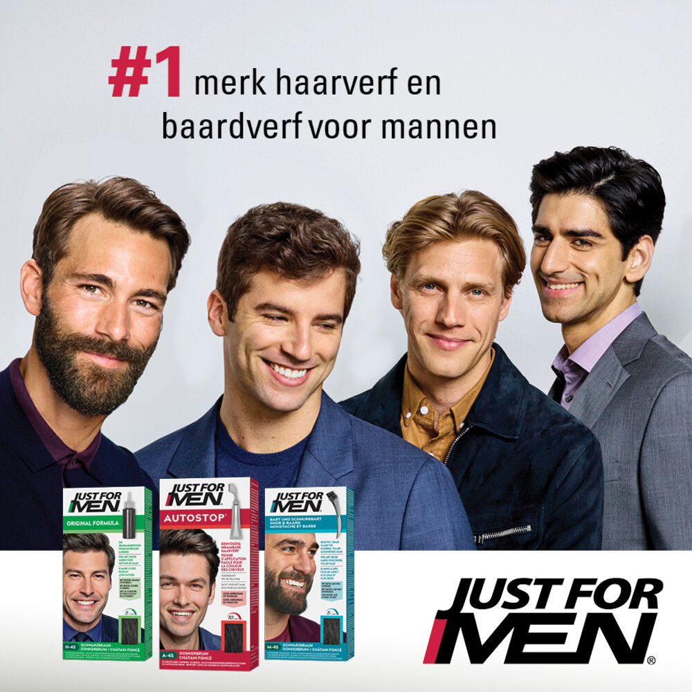 Just for Men Autostop Haarverf Zwart A5535 gr