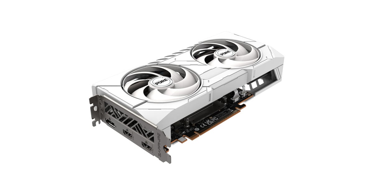 SAPPHIRERadeon RX 9060 XT PURE 16GB OC grafische kaart  (1x DisplayPort, 2x HDMI)
