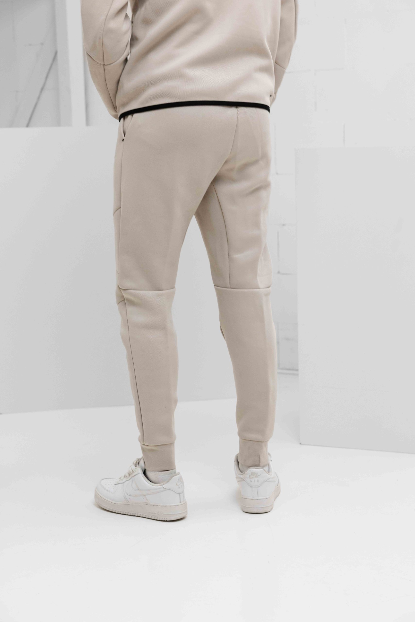 Nike Tech Fleece Trainingspak Heren Beige/Zwart