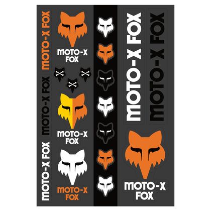 Planche de stickers Fox HERITAGE TRACK PACK - Noir / Blanc