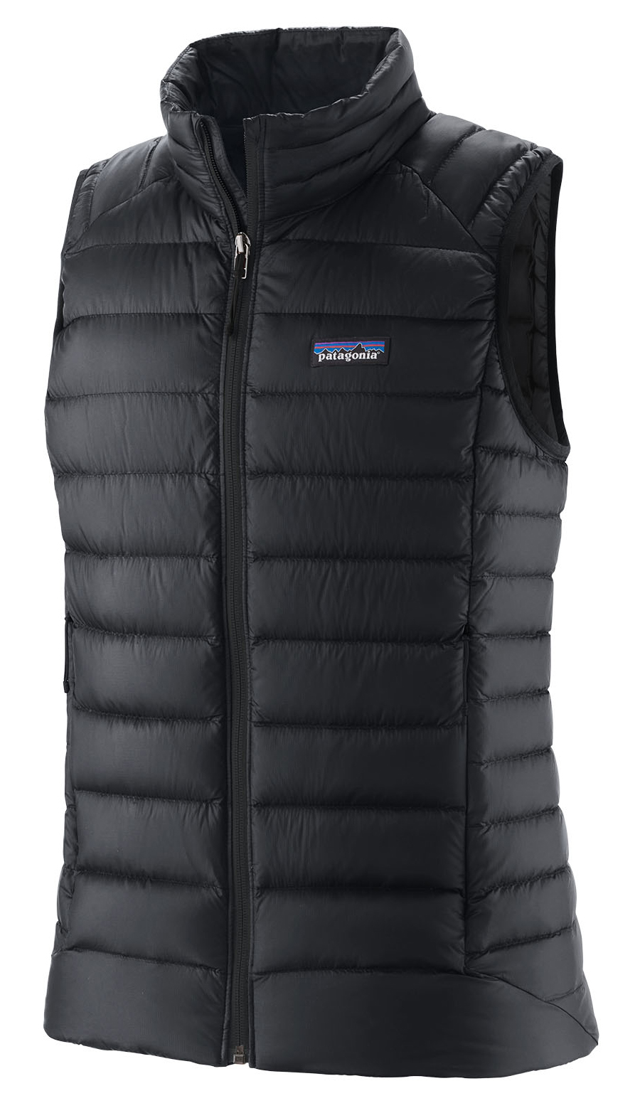 Down Sweater Vest Dame Black