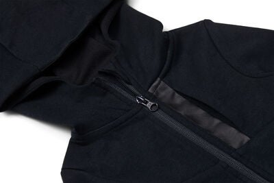 Hyperfied Mesh Zipped Hoodie, Anthracite