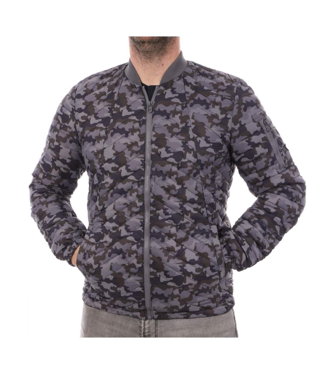 Veste Gris Homme Teddy Smith Camo