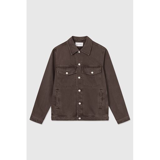 Wood Wood Ivan Denimjakke, Dark Coffee, XS