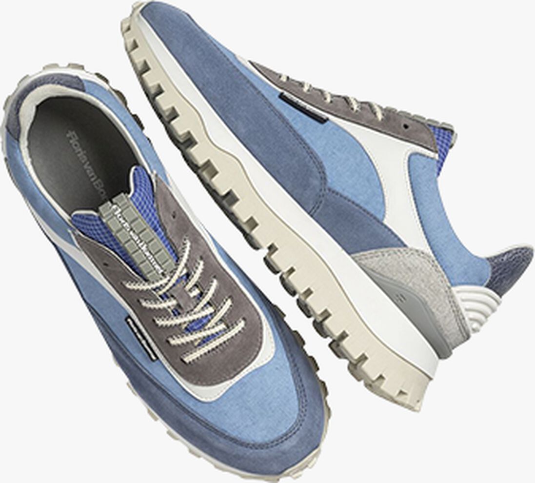 FLORIS VAN BOMMEL blauwe floris van bommel lage sneakers sfm-10157