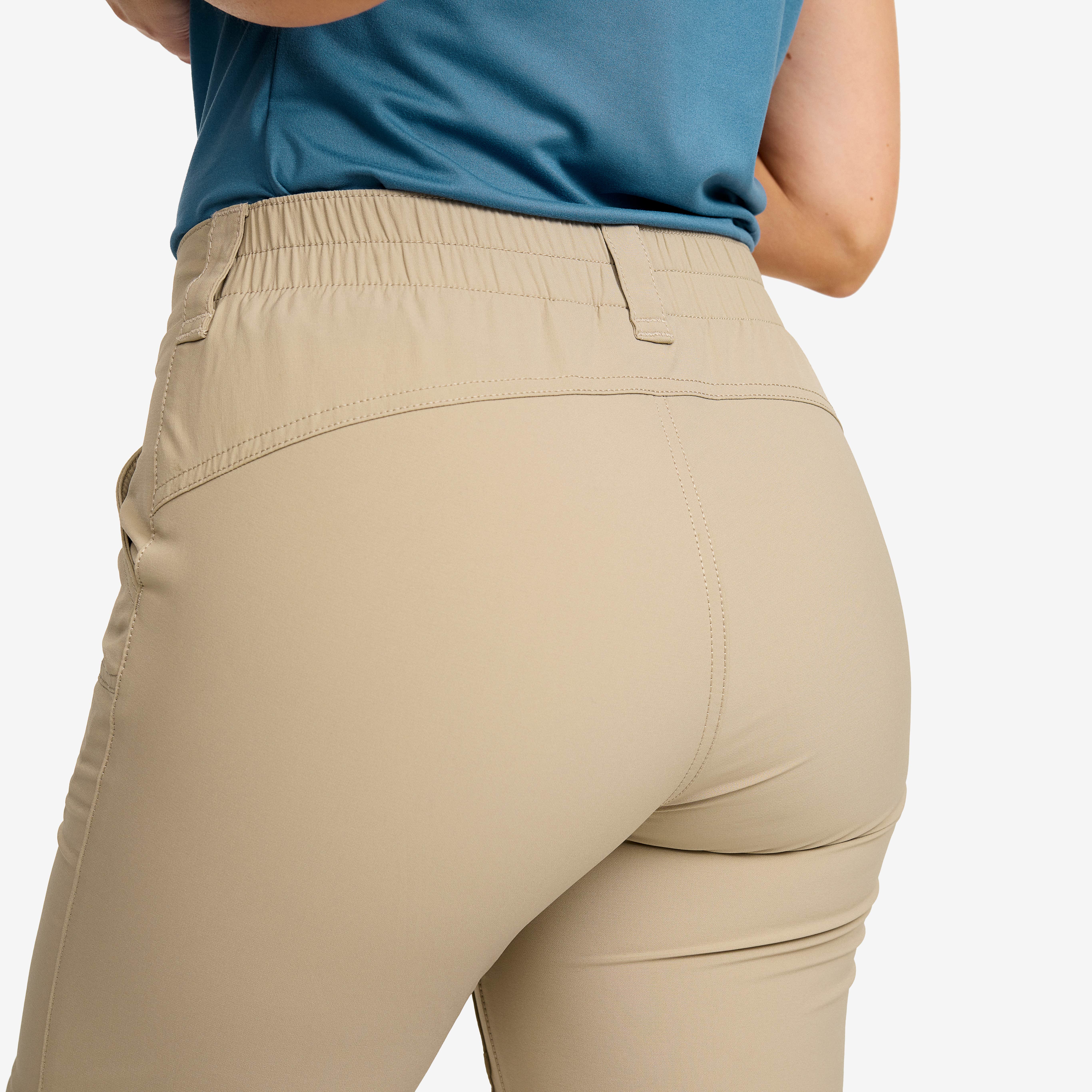 Range Pro Stretch Zip-off Pants Dame Aluminium/Brindle