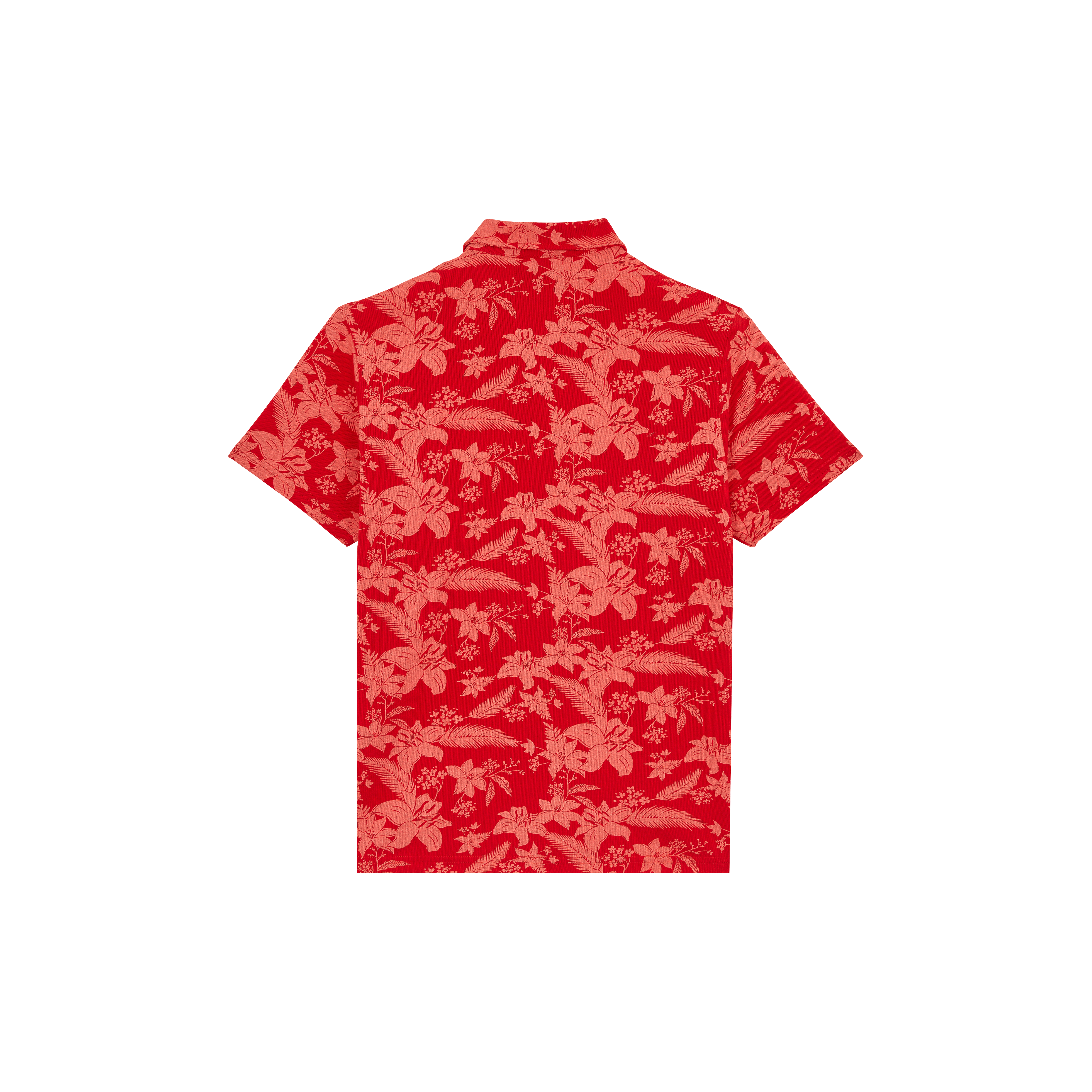 Polo en coton homme imprimé Lightening Flower