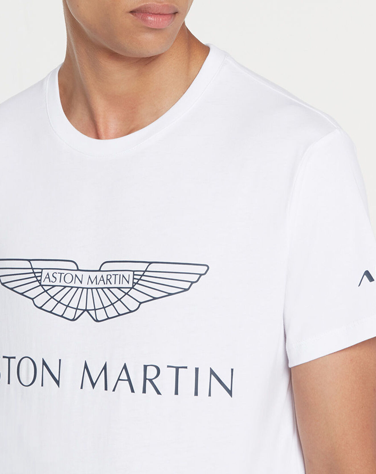 Hackett London T-Shirt  Aston Martin Racing Logo blanc