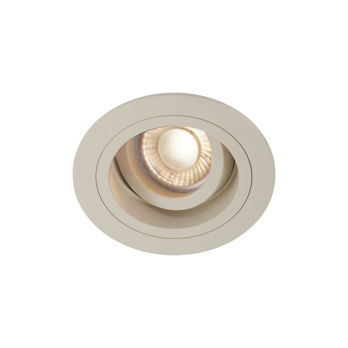 Set van 6 Moderne inbouwspot beige GU10 50mm draai- en kantelbaar - Chuck