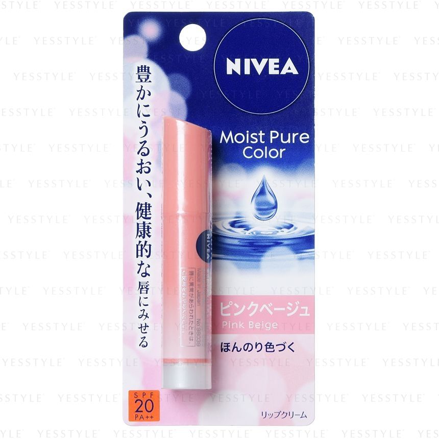 Nivea Japan - Moist Pure Color Lippenbalsem SPF 20 PA++