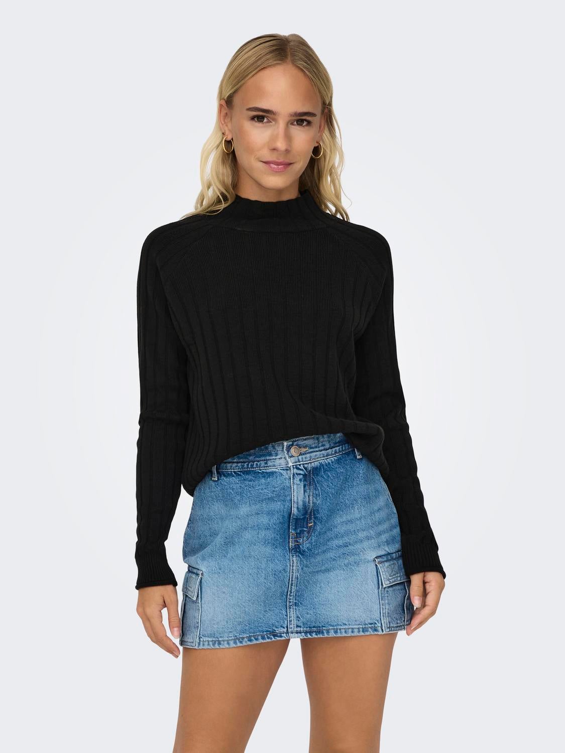 ONLNEW Strickpullover Black