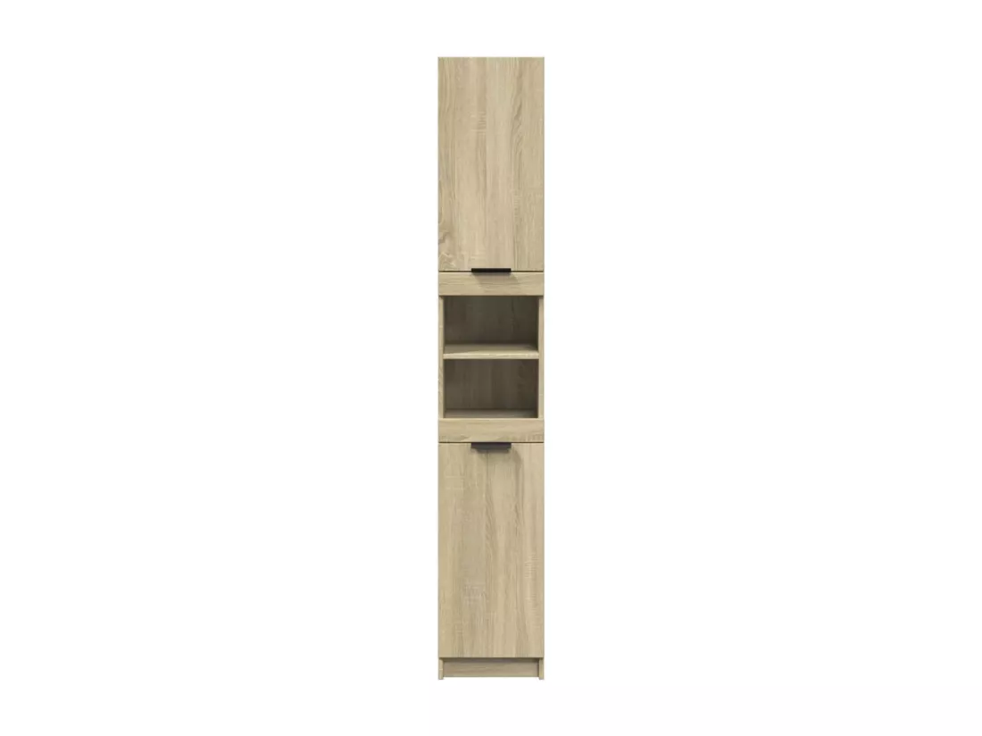 Armoire salle de bain chêne sonoma 32x34x188,5 cm