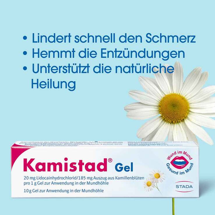 Kamistad Gel bei Zahnfleischentzündungen und Aphten, 20 g