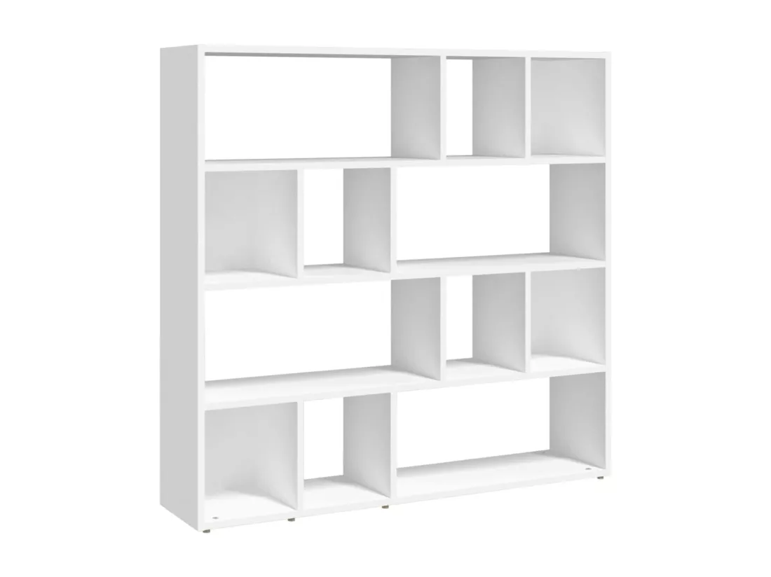 Bibliothèque/Cloison de séparation Blanc 105x24x102 cm
