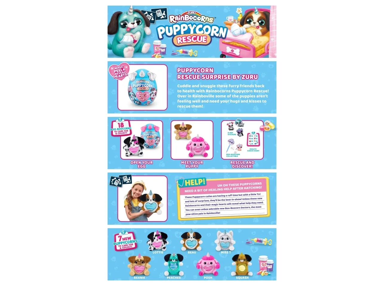 Rainbocorns Sequin Surprise S5 Puppycorn Rescue